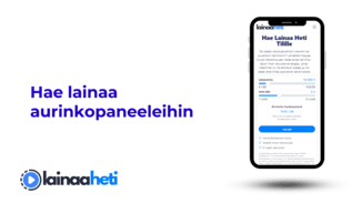 Hae lainaa aurinkopaneeleihin