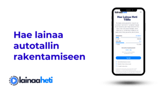 Hae lainaa autotallin rakentamiseen