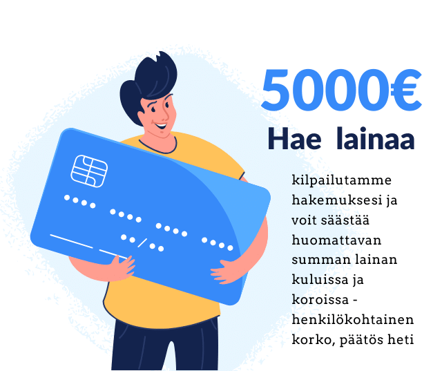 Lainaa 5000 euroa