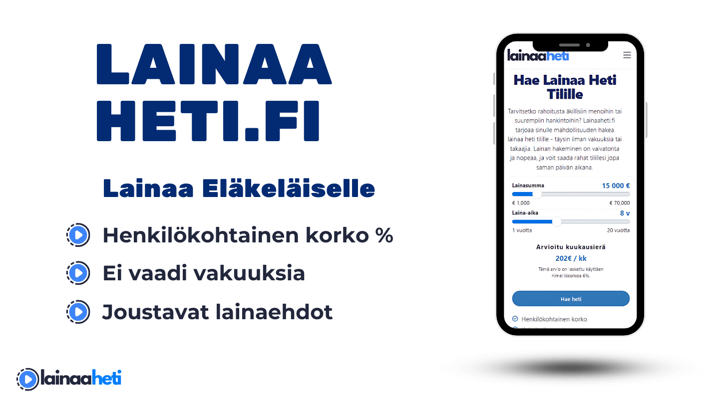 Lainaa eläkeläiselle