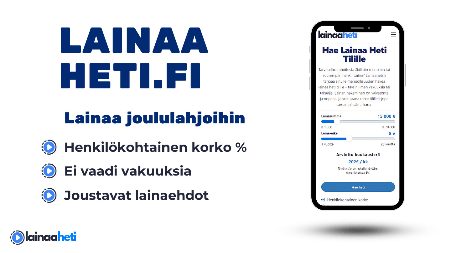 Lainaa joululahjoihin